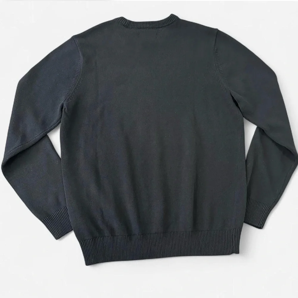 Chaps Black USA American Flag Knit Sweater Large NWT Team USA Americana Preppy - Picture 2 of 8